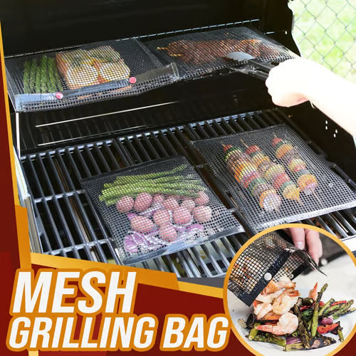 đ„ BIG SALE - 48% OFFđ„Reusable Non-Stick BBQ Mesh Grilling Bags
