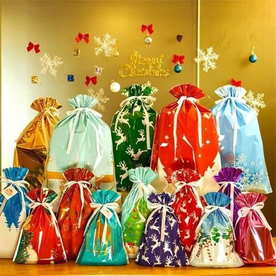đDrawstring Christmas Gift Bags