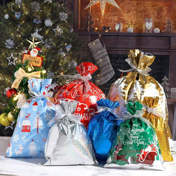 đDrawstring Christmas Gift Bags