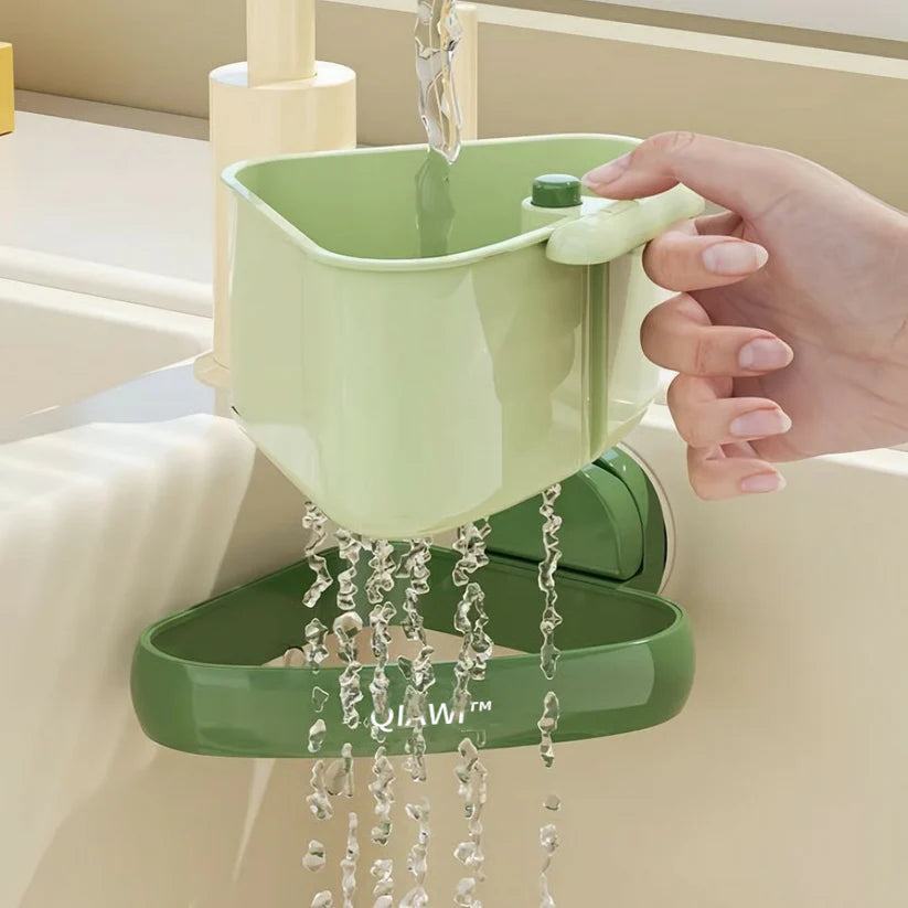 QIAWIâ˘-Suction Cup Sink Corner Rack