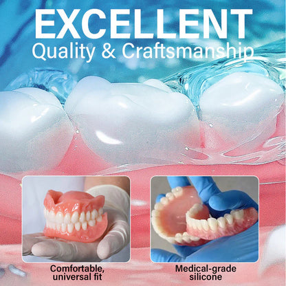 ✅ Made and Shipped from the UK| Smileasego™ Suction-fit Complete Denture 🍀
